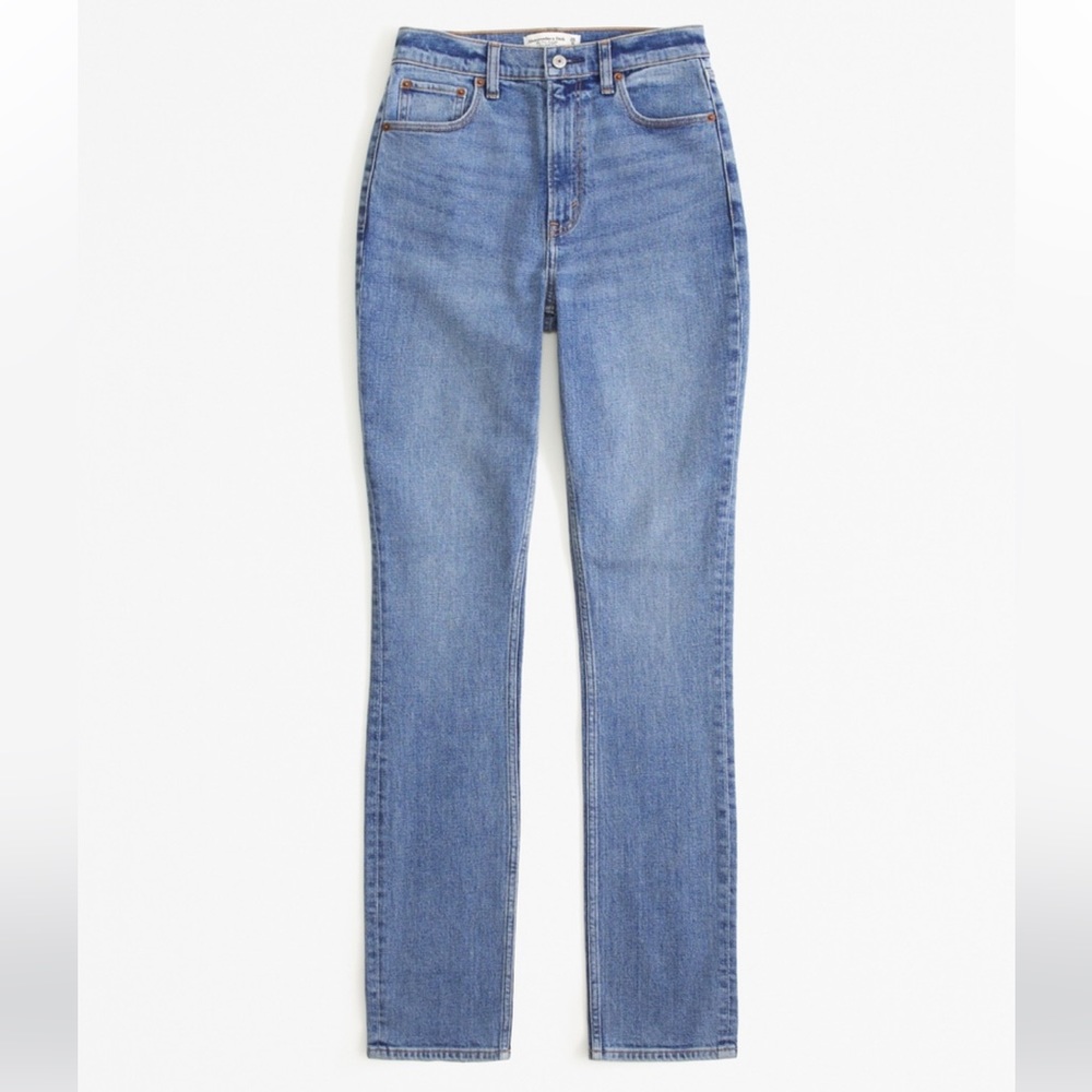 Abercrombie and Fitch ultra high rise 90’s slim straight curve love 27